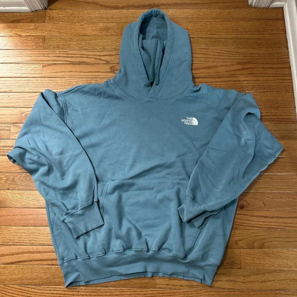 The-north-face Men's Blue and White Hoodie
